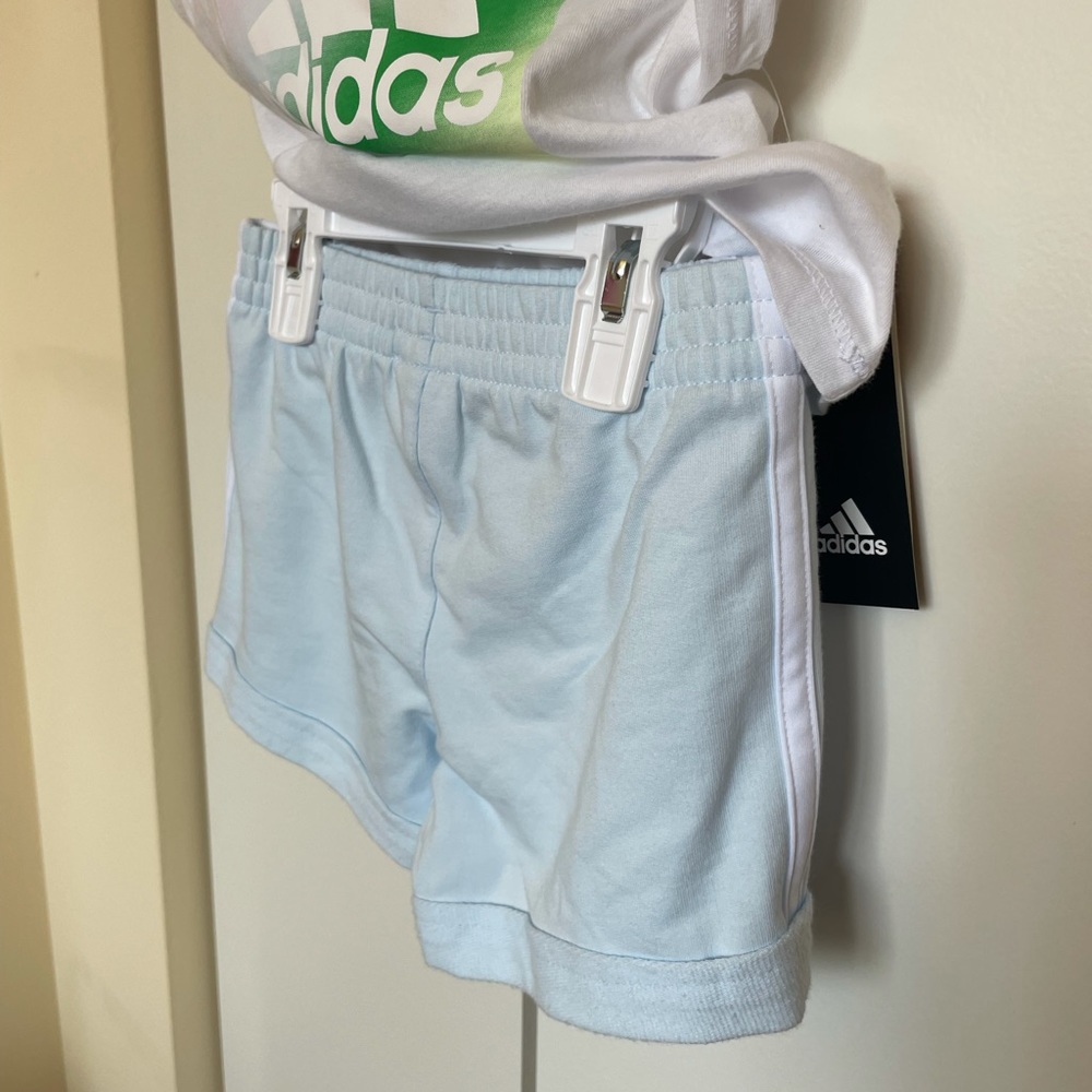NWT! 🎀🦋☘️Adidas Shorts & T-Shirt Set - Picture 3 of 8